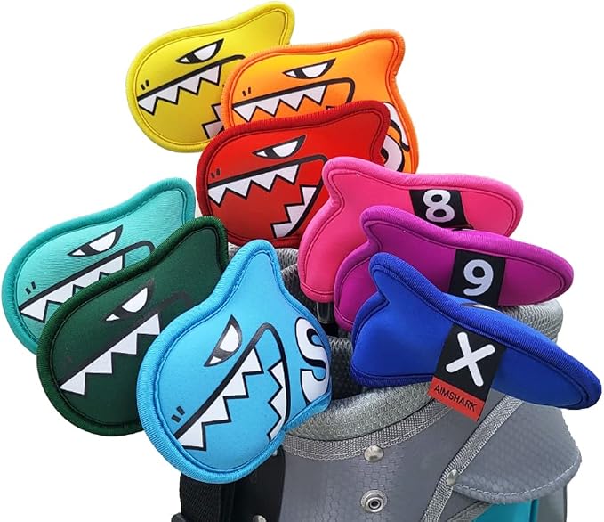 Palette Golf Iron Covers / 9pcs Set/Golf Head Covers/Golf Club Covers by AIMSHARK