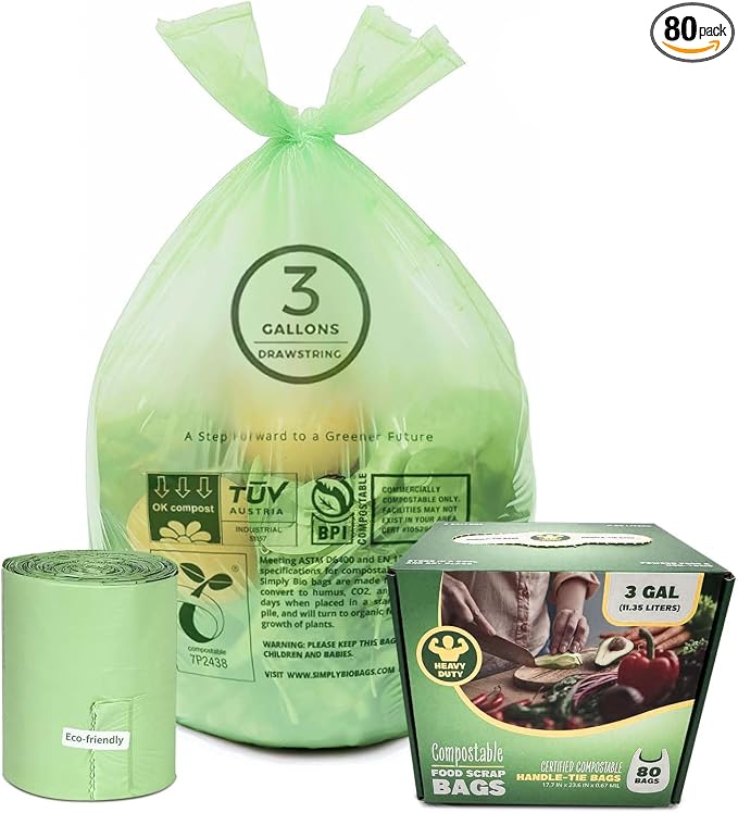 3 Gallon Compostable Trash Bags by Lokingrise