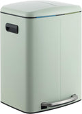 happimess HPM1005E Marco Rectangular 10.6-Gallon Double Bucket Trash Can by Happimess