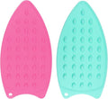 HARFINGTON 2pcs Silicone Iron Rest Pad, Fuchsia/Turquoise by HARFINGTON
