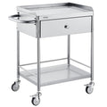 VEVOR Medical Cart, 2-Layer Stainless Steel Cart 220 lbs Weight Capacity by VEVOR