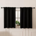 Pickluc Blackout Curtains 45 Inches Long 2 Panels, Room Darkening Tiers by PICKLUC