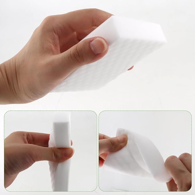 Sponge Eraser 20 Pack 2X Density and Long Lasting Melamine Sponges - Image 7