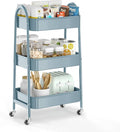 3 Tier Utility Rolling Cart, EAGMAK Metal Storage Cart by Eagmak