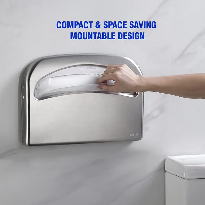 Toilet Seat Cover Dispenser Wall Mount Commercial, Half Fold Toilet Seat Cover - Image 4