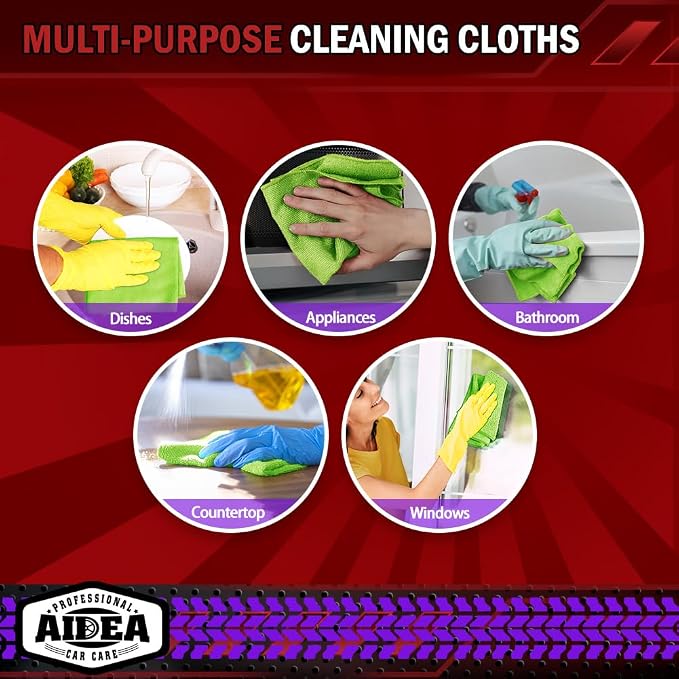 AIDEA Microfiber Cleaning Cloth, Microfiber Towels - Image 7