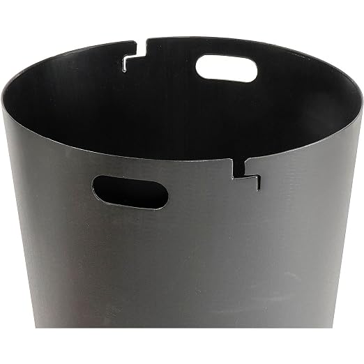 Global Industrial 36 Gallon Outdoor Slatted Steel Round Trash Can - Image 6