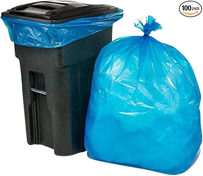 55 Gallon Recycling Bags, 1.5 Mil by Plasticplace