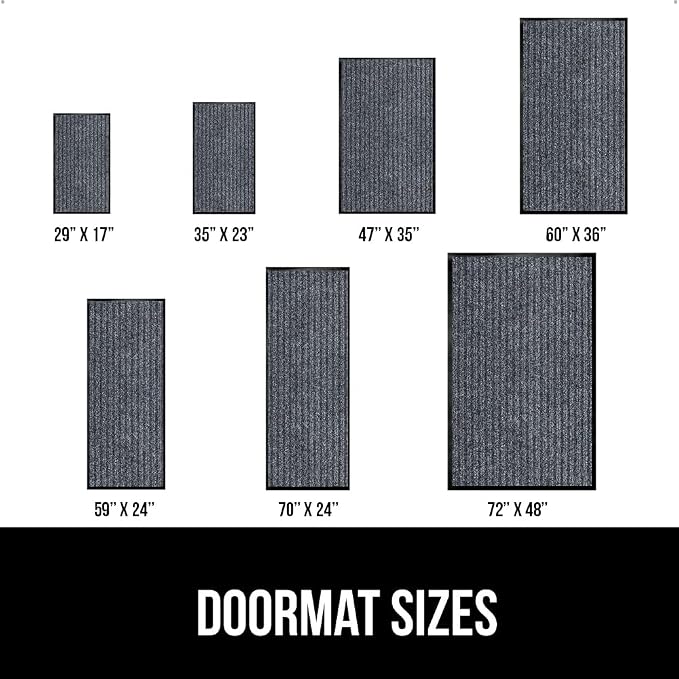 GORILLA GRIP Traffic Guard Door Mat, 2 Pack, Heavy Duty Waterproof Doormat - Image 6
