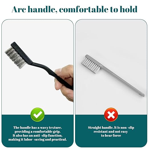 48 Pcs Mini Stainless Steel Wire Brush Set, Wire Scratch Brush - Image 3