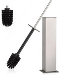BVL Toilet Brush and Holder Set Brushed Nickel Stainless Steel 304 Square by BVLBath