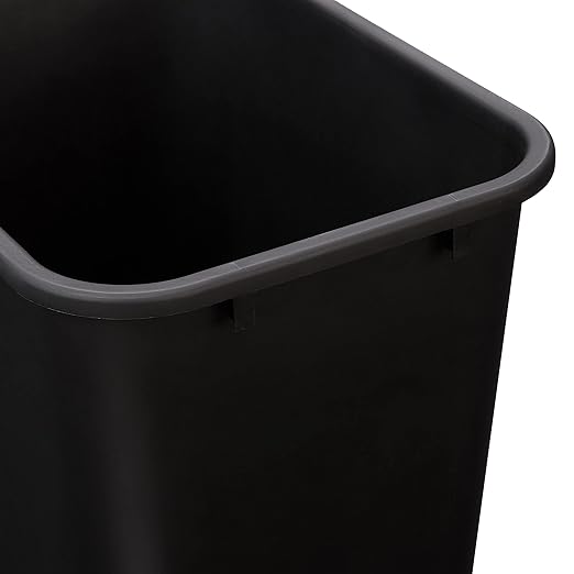 Amazon Basics Trash Can, Rectangular Commercial Office Wastebasket, 10 Gallon - Image 4
