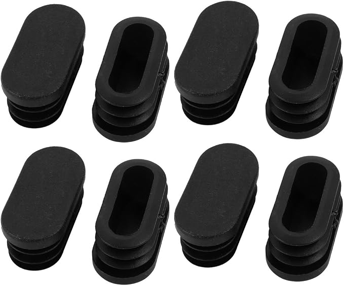uxcell 40mmx20mm Plastic Non Slip Oval Chair Table Leg Protectors Cap Tube by uxcell