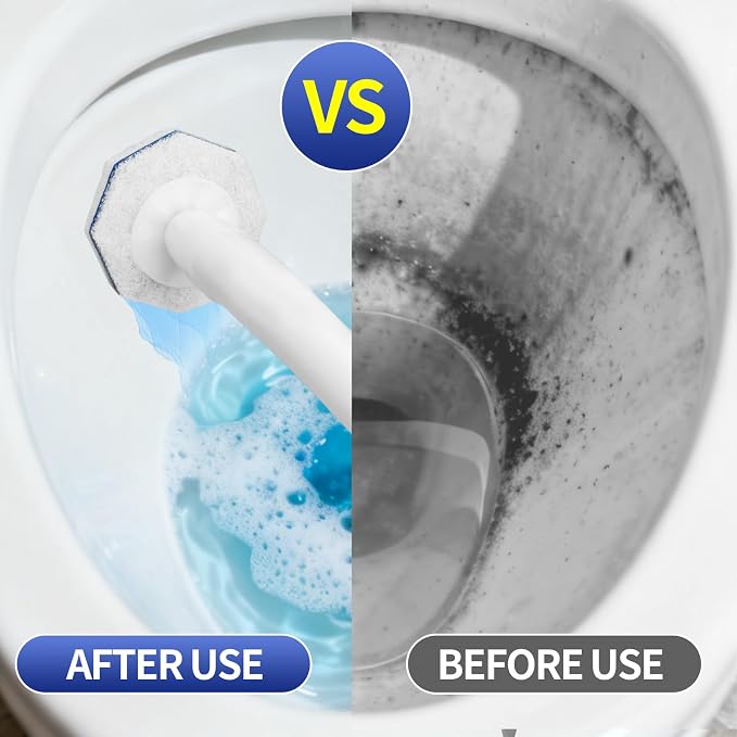 30Pcs Disposable Toilet Wand Refills Easy Cleaning Toilet Bowl Fiber Wand Heads - Image 5