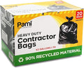 PAMI Heavy Duty 42 Gallon Contractor Garbage Bags, Tear Resistant Construction by PAMI