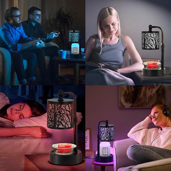 Tree Candle Warmer Lamp, LED Colors Changing Candle Warmer - Image 6