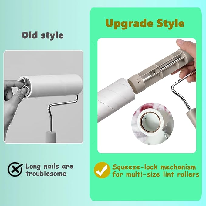 Large Lint Rollers for Pet Hair Extra Sticky, Cat Dog Hair Remover Laundry - Image 5