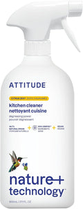ATTITUDE Kitchen Cleaner Spray, EWG Verified, Powerful Degreaser, Cuts Grease & by ATTITUDE