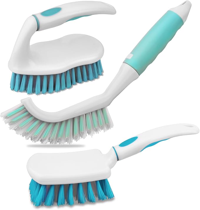 3 Pack Scrub Brush Set, Heavy-Duty Scrub Scrubbing Brushes - Image 7