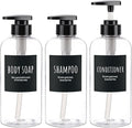 Segbeauty 3pcs Refillable Shower Bottles, 500ml Each by Segbeauty