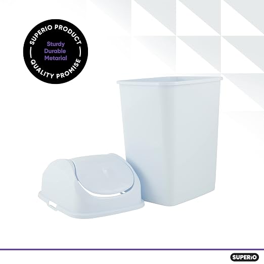 Superio Small 2.5 Gallon Plastic Trash Can - Image 3