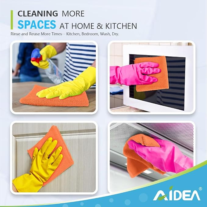 AIDEA Microfiber Cleaning Cloth-12PK, Soft Microfiber Towels - Image 7