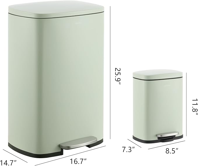 happimess HPM1006E Connor Rectangular 13-Gallon Trash Can - Image 5