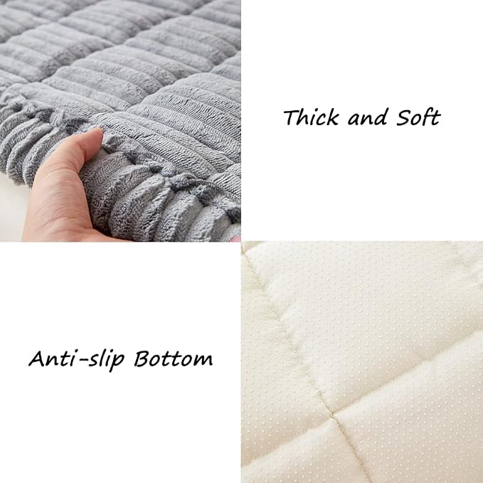 Couch Cover for Dogs Washable, Fuzzy Pet Couch Covers for 3 Cushion Sofa Pet - Image 5