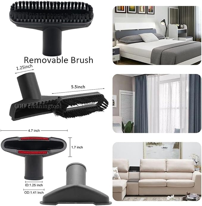 9 Pcs Universal Vacuum Attachments & Brushes - Image 7