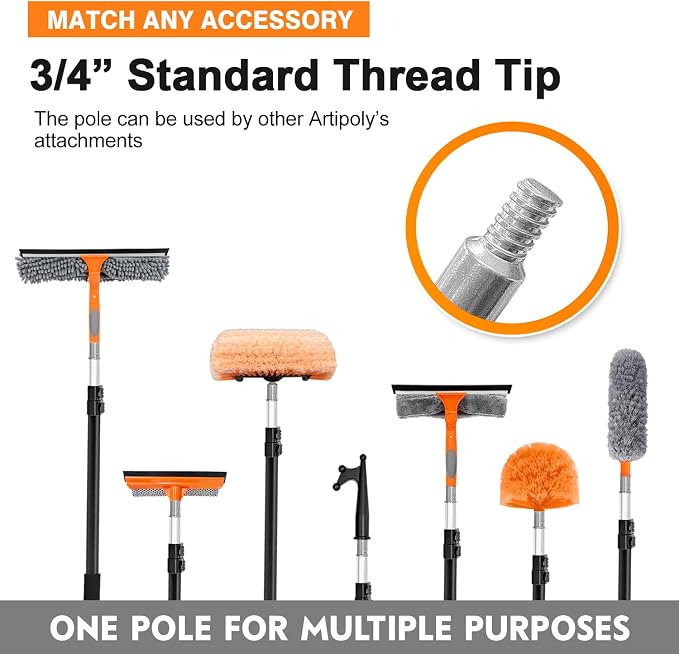 5-12ft Squeegee & 20Ft Reach Window Washer - Image 5
