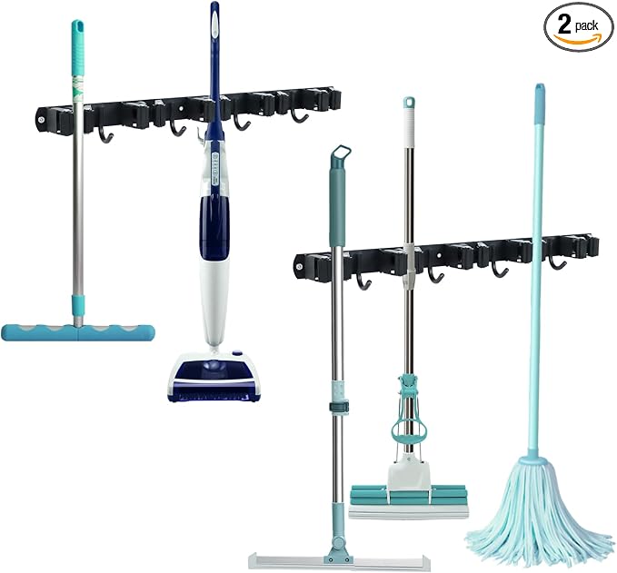 Broom and Mop Holder Wall Mount by Buxiffod