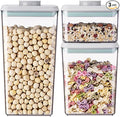 Food Storage Containers with Lids Airtight- 3Pcs BPA-Free Kitchen and Pantry by ANKOU