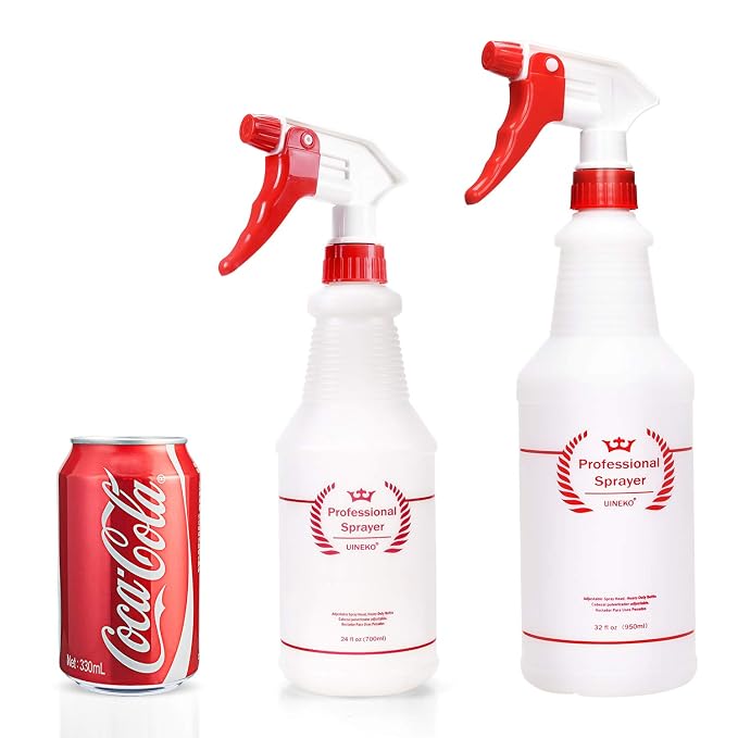 Plastic Spray Bottle 2 Pack, 32 Oz, All-Purpose Heavy Duty Spraying Bottles - Image 2