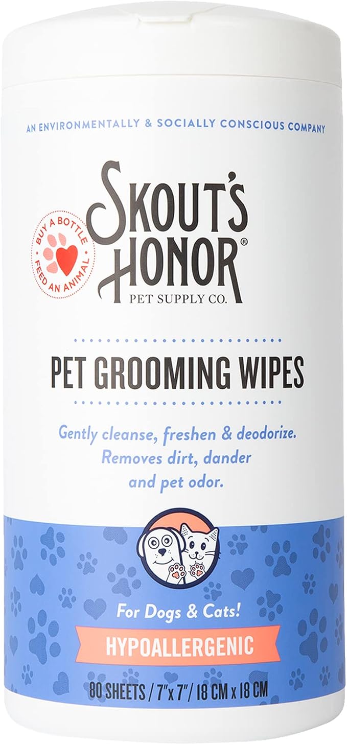 SKOUT'S HONOR Pet Grooming Wipes by SKOUTSHONOR