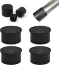 4 Pcs 2" Round Rubber Chair Leg Caps, PVC Table Leg Covers, Flexible & by BOPOREAE