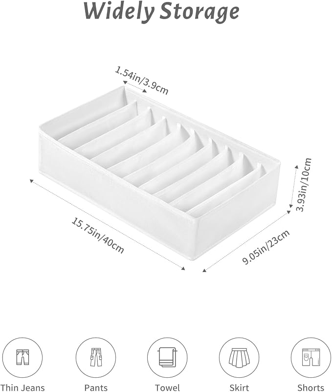 4 Packs T-shirt Drawer Organizers - Image 4