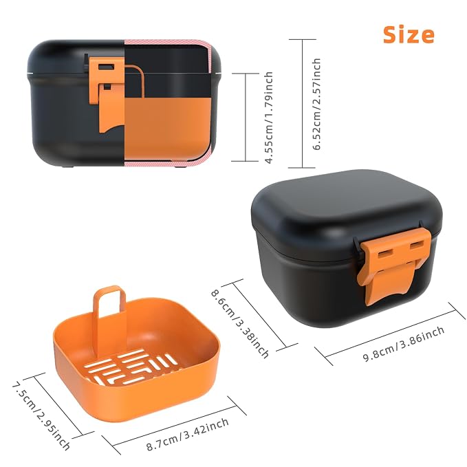 ARGOMAX Leak Proof Denture Bath Cup, Portable Soaking Denture Box, Denture Bath - Image 3