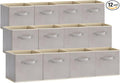 Lifewit 12 Packs Storage Cubes, 11 Inch Cube Storage Bins, Foldable Decorative by Lifewit