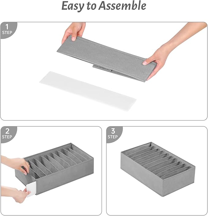 4 Packs T-shirt Drawer Organizers - Image 5