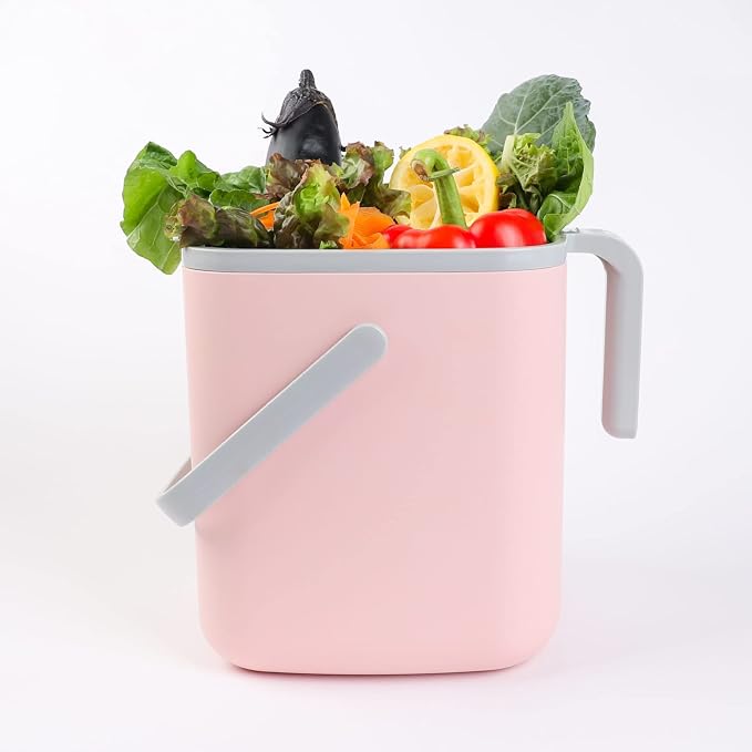 BLUE GINKGO Kitchen Compost Bin – Filter-Free, Odor-Tight Countertop Food Waste - Image 7