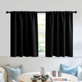 RYB HOME Short Kitchen Window Curtains 30 inches, W42 x L 30 inches, 2 Panels by RYBHOME