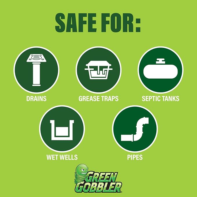 Green Gobbler Enzyme Drain Cleaner | Controls Foul Odors & Breaks Down Grease - Image 7