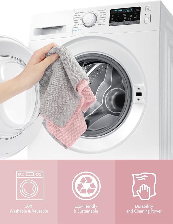 Fantasticlean Microfiber Cleaning Cloth Roll -150 Pack, Tear Away Microfiber - Image 7