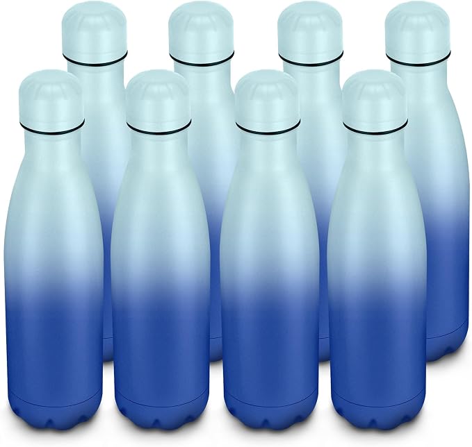 17oz Cola-Bottle Shaped Stainless Steel Leak-proof Water Bottle, Double Wall by Unknown