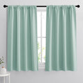 RYB HOME Room Darkening Kitchen Curtains, Farmhouse Small Window Drapes Rod by RYBHOME