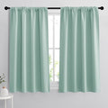 RYB HOME Room Darkening Kitchen Curtains 54 inch Length, Durable Privacy Window by RYBHOME