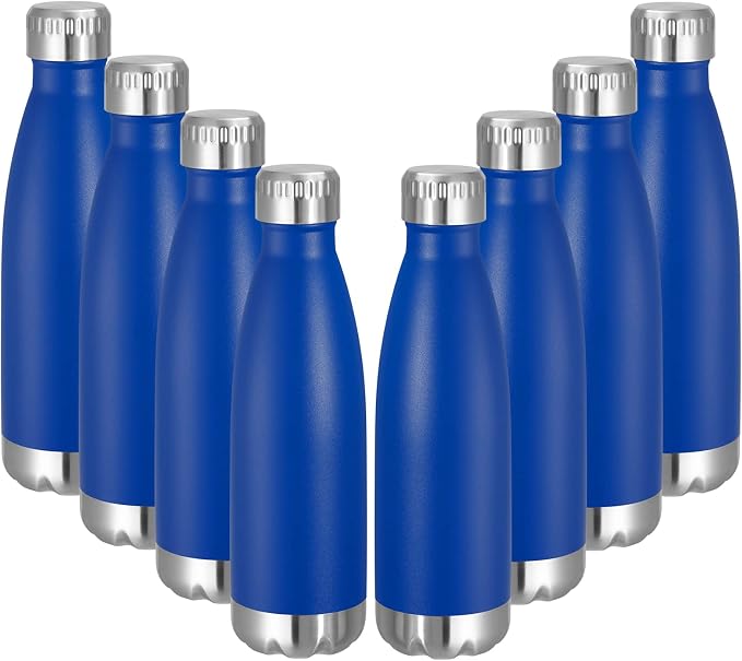 VEGOND 17oz Stainless Steel Water Bottles Bulk, Reusable Metal Sports Water by VEGOND