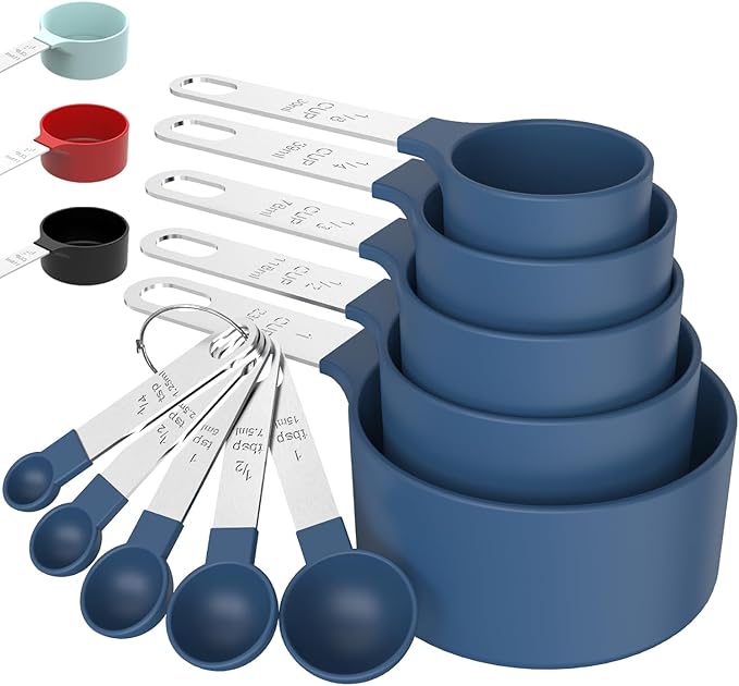 TILUCK Measuring Cups & Spoons Set, Stackable Cups and Spoons, Nesting Measure by TILUCKBringsGoodLuck