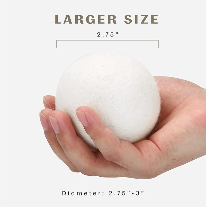 Pursonic Laundry Wool Dryer Balls – Reusable Dryer Balls Made from 100% Pure - Image 4