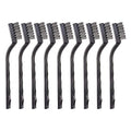 9PCS MINI Wire Brushes, Stainless Steel Brush Set, Curved Handle Scratch by YiwerDer